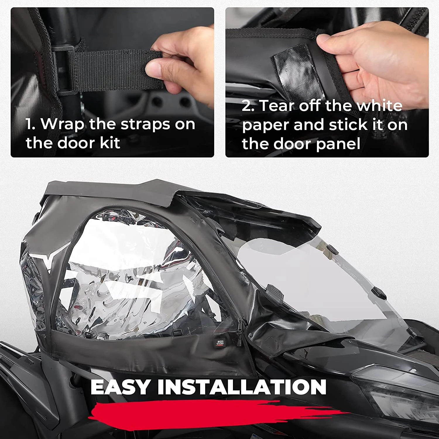 Kemimoto CFMOTO ZForce Soft Cab Enclosures Upper Door - Image 6