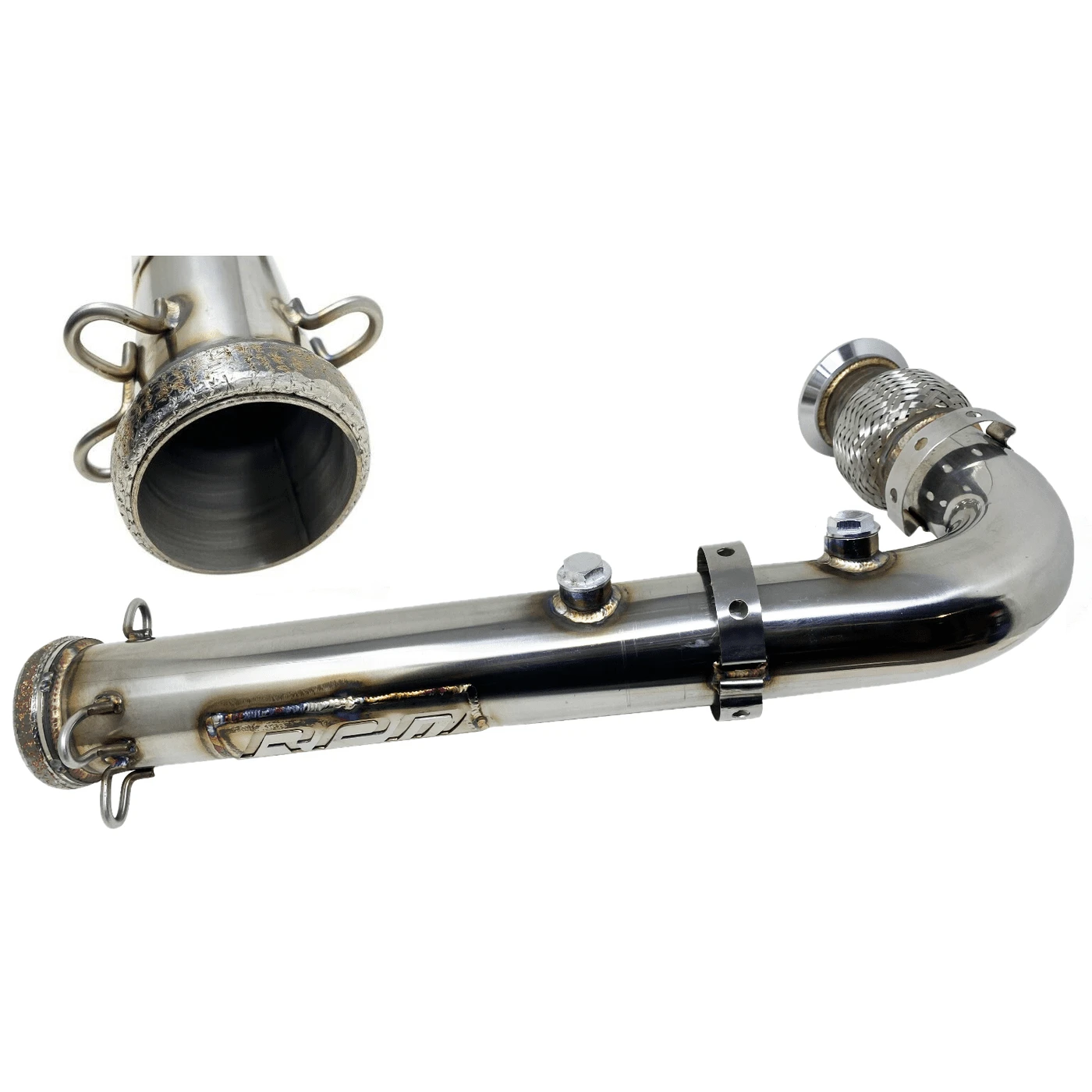 RPM Powersports Can-Am X3 Turbo R & RR Big Mouth Cat Delete Bypass Mid Race Pipe - Image 2