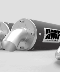 HMF Titan Series Dual Full System Exhaust - Polaris RZR XP 1000 - GunMetal