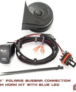 XTC Power Products XTC Polaris Plug And Play New Busbar Horn Kit, Laser Engraved Rocker Switch W/Blue LED