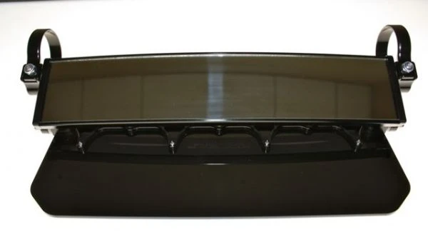 Axia Alloys 12" Wide Panoramic Rearview Mirror W/ Solid Black Sun Visor - Image 3