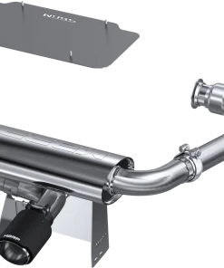 MBRP 2.5" Performance Series Chamber Oval Turbo Back Exhaust C/F Tip 2017-2022 Can-Am Maverick X3, Turbo/Turbo R/Turbo RR