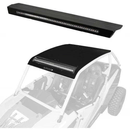 Pro Armor Aluminum Pocket Roof With Integrated Rear Lightbar - XP 1000/900