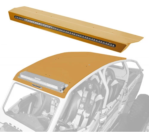 Pro Armor Aluminum Pocket Roof With Integrated Rear Light Bar- RZR XP4 - Image 4