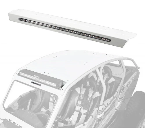 Pro Armor Aluminum Pocket Roof With Integrated Rear Light Bar- RZR XP4 - Image 2