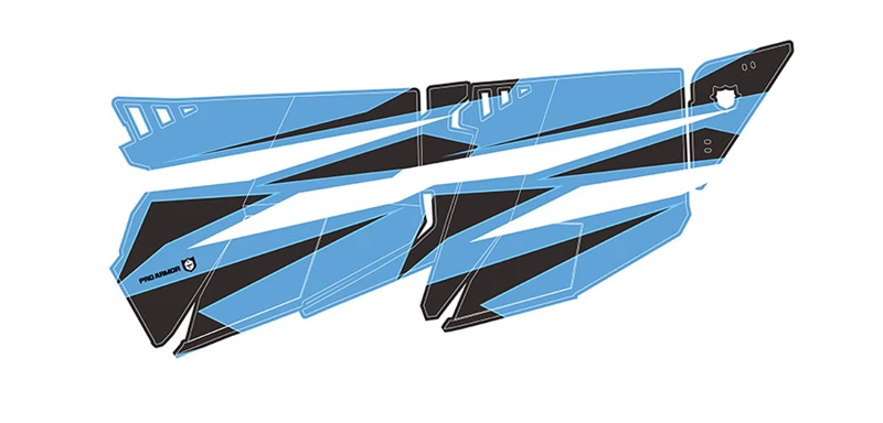 Pro Armor RZR XP4 Stealth Door Graphic Sky Blue