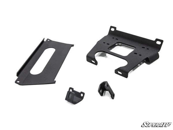 SuperATV Polaris RZR XP Turbo Winch Mounting Plate - Image 3