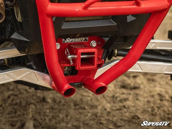 SuperATV Polaris RZR XP Turbo Rear Bumper With Receiver Hitch - Image 5