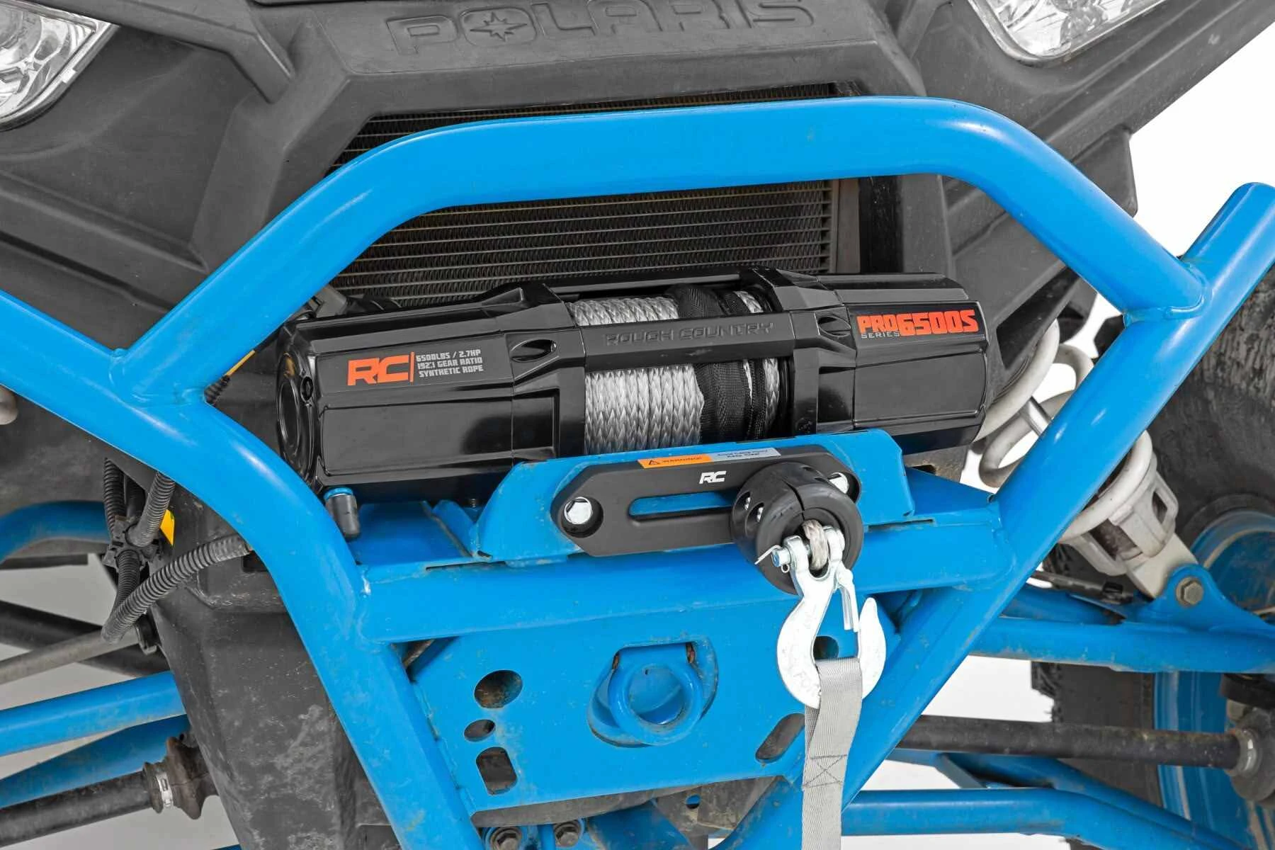 Rough Country 6500-LB UTV Synthetic Rope Winch - Image 7