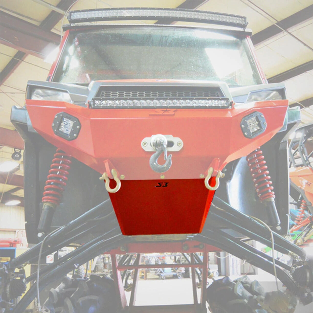 S3 Powersports S3 Power Sports Polaris Ranger Front Winch Bumper Skid Plate